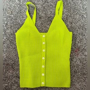 Lime green tank top